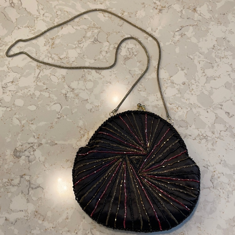 Magid Beaded Small Evening Bag